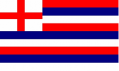 Striped Ensign Red/Blue/White Flags